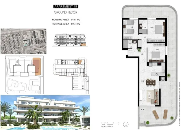 Apartamento 2 habitaciones 77m² en venta - Lomas de Cabo Roig — 12