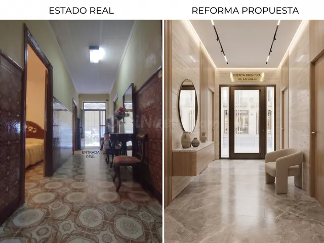 Edificio independiente con patio y terraza junto a Plaza Cas