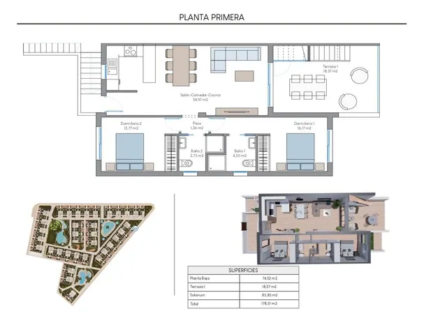 Bungalow 2 habitaciones 131m² en venta - Los balcones — 20