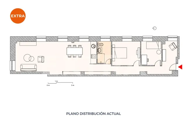 87 m2 exteriores junto a Orense, con propuesta de redistribución a 2 dormitorios y 2 baños — 17