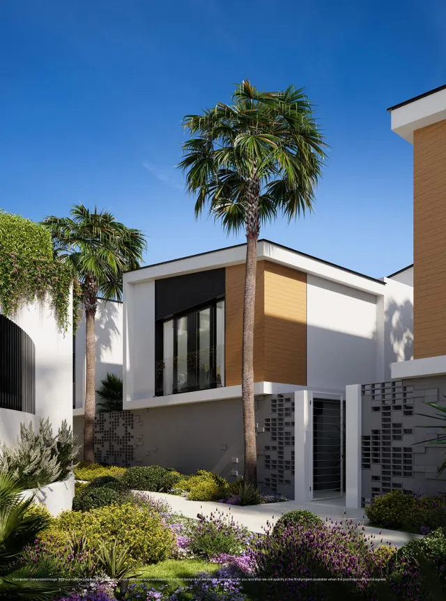 Casas modernas de 3 dormitorios con jardín privado y completas zonas comunes en Mijas Costa, Málaga — 16