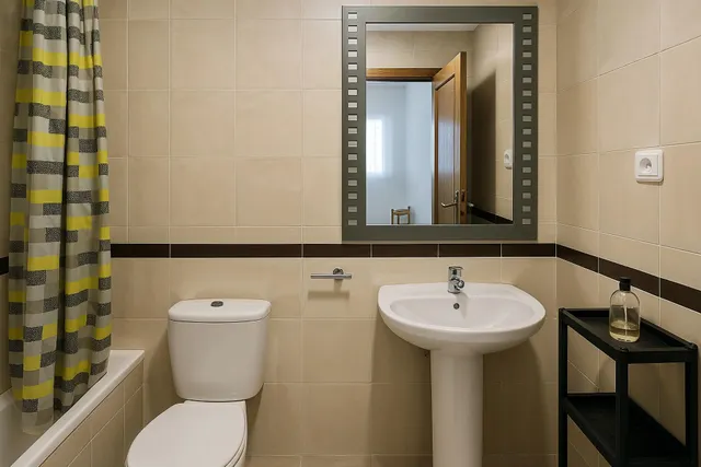 APARTAMENTO SEMINUEVO EN PRIMERA LÍNEA CON TERRAZA, PISCINA Y LICENCIA TURÍSTICA !! — 8