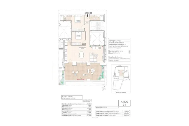 Apartamento 2 habitaciones 93m² en venta - Pueblo 6 — 9