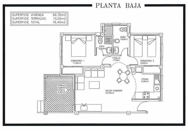 Apartamento 2 habitaciones 69m² en venta - Lomas de Cabo Roig — 19