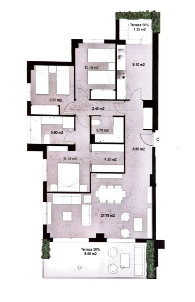 Apartamento 3 habitaciones 139m² en venta - Riviera del sol — 43