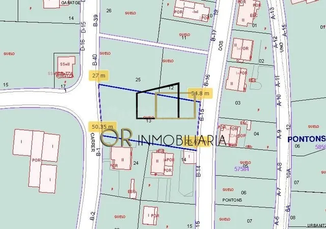 Terreno urbano en venta en Pontons – 1.369 m2 - foto 3