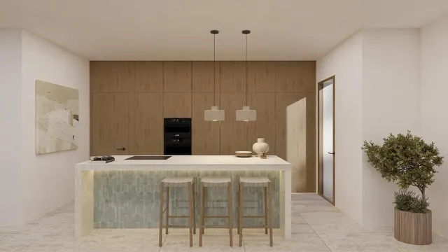 Villa con vistas al mar y encanto ibicenco en La Fustera, Benissa — 6