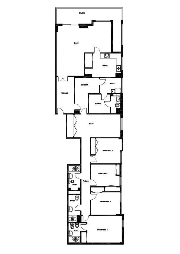 Piso 5 habitaciones 226m² en venta - Arenales — 30
