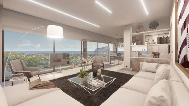 Casa de lujo de 3 plantas con maravillosas vistas panorámicas al mar en Calpe — 5
