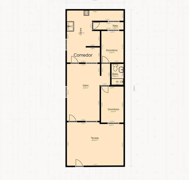 Bungalow en planta baja con terraza privada a 100 metros de la playa en El Mojón-Las Salinas, San Pedro del Pinatar — 36