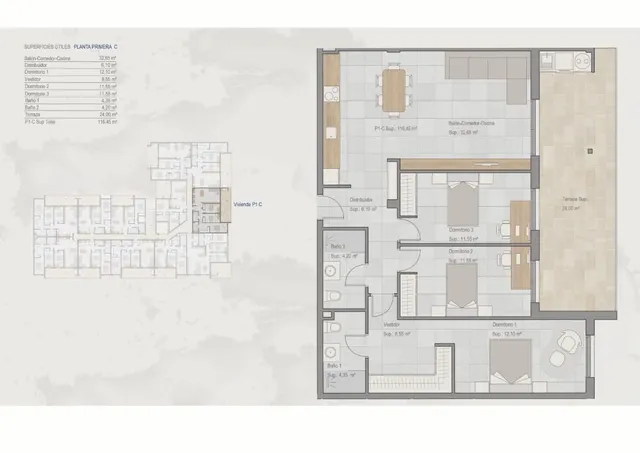 Apartamento 2 habitaciones 90m² en venta - Torrepacheco — 7