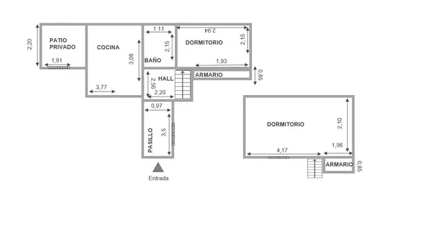 Dúplex 2 habitaciones 45m² en venta - Embajadores — 32