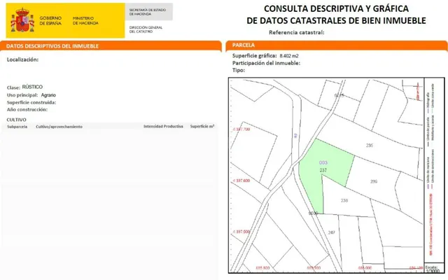 PARCELA RURAL A 3KM DEL PUEBLO DE VILLAR DEL ARZOBISPO - foto 2