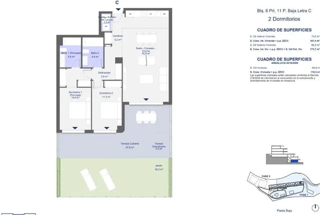 Apartamento 2 habitaciones 116m² en venta - Costa del sol — 13