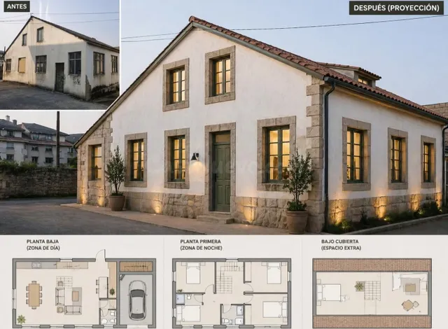 NAVE EDIFICABLE EN EL CORAZÓN DE TAPIA DE CASARIEGO