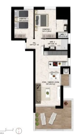 Apartamento 2 habitaciones 83m² en venta - La Florida — 34