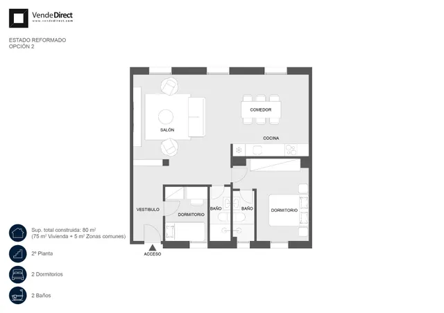 Piso 3 habitaciones 80m² en venta - Ventas — 31