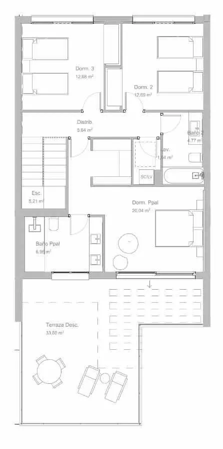 Pareado de 4 dormitorios y 3 baños con vistas al mar. Lista para entrar a vivir! frente al mar — 37