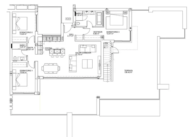 Ático Dúplex 3 habitaciones 134m² en venta - Ojen pueblo — 20