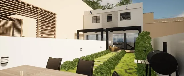 EN CONSTRUCCIÓN * 2 PAREADOS CON PISCINA, PORCHE Y JARDÍN EN - foto 2