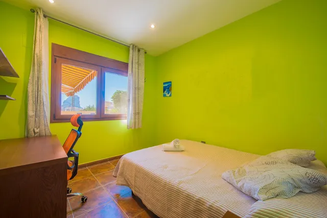 ▷Villa De Una Sola Planta con Piscina y vistas al Peñon en Calpe, Costa Blanca. — 11