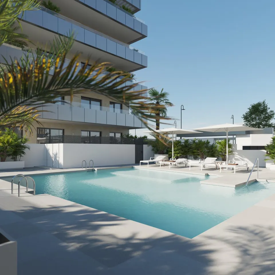 Las Lagunas , Obra Nueva Apartamentos 1 y 2 Dormitorios, Garaje, Trastero, Piscina Comunitaria