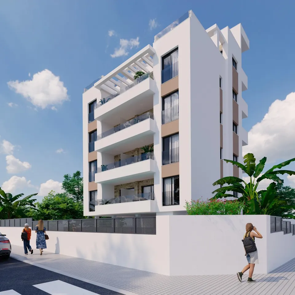 Apartamentos de nueva construcción con piscina comunitaria en Nueva Torrevieja