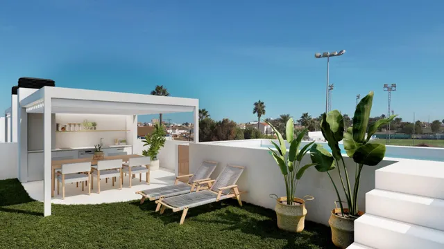 Bungalows de nueva construcción con piscina privada en San Pedro del Pinatar — 21