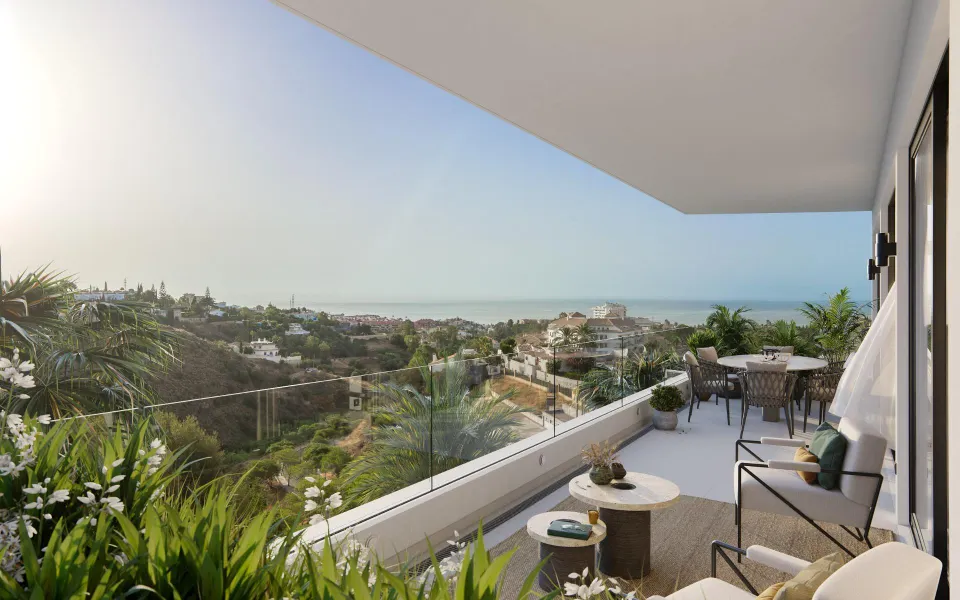 Ático de 2 dormitorios y 2 baños con vistas al mar. Torreblanca, Fuengirola