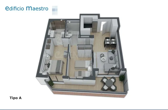 OBRA NUEVA, ÚLTIMO PISO DE 2 DORMITORIOS! - foto 2