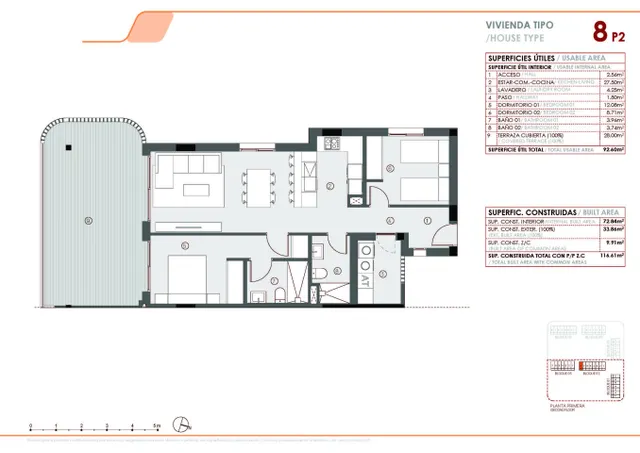 Apartamento 2 habitaciones 162m² en venta - El limonar — 40