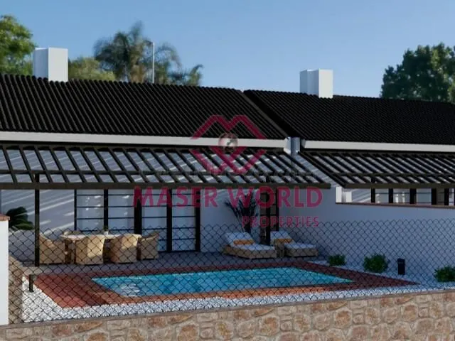 Elegantes adosados de una planta con piscina privada en Pera