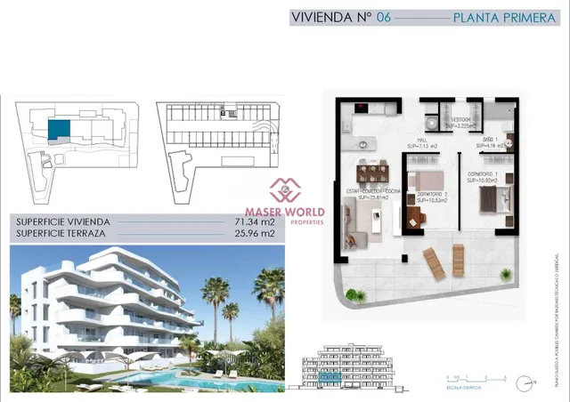 Exclusiva promoción de 24 apartamentos turísticos a 200 m del mar –La Torre/Urbanización Mil Palmeras — 11