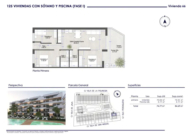Apartamento 3 habitaciones 79m² en venta - San blas — 23