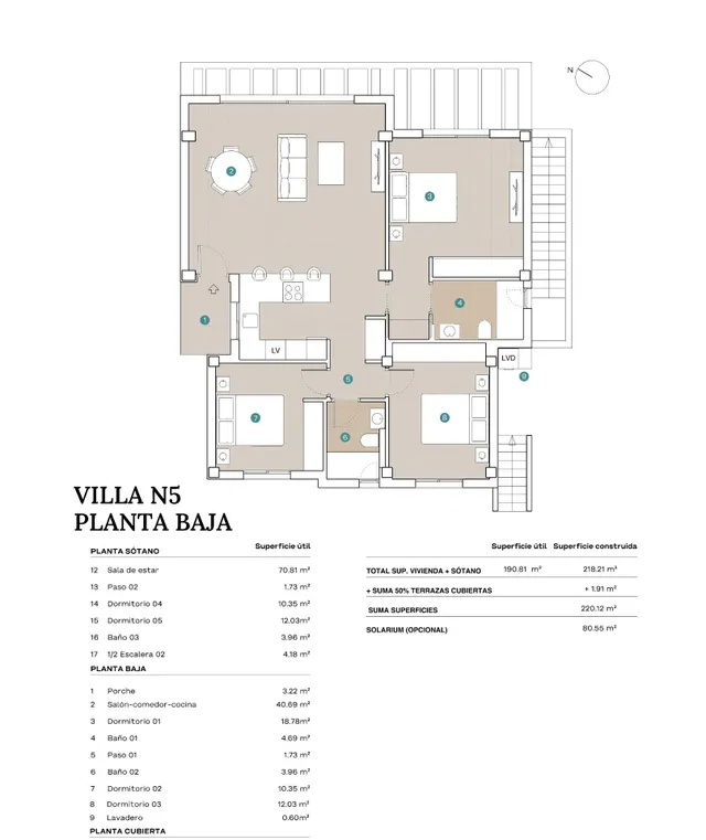 Villa de 5 dormitorios con sótano y solarium en venta en Polop(Alicante) — 11