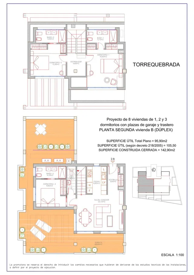 NUEVO ÁTICO DÚPLEX DE 3 DORMITORIOS, 3 BAÑOS, UN ASEO Y TERRAZA SOLARIUM DE 69M2 CON VISTAS AL MAR. — 7