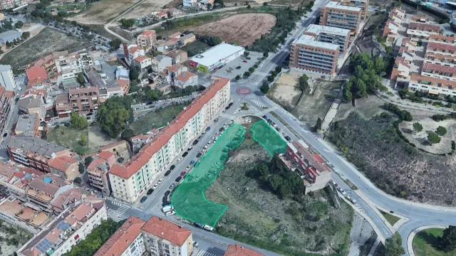 Parcela urbana no consolidada en Manresa.