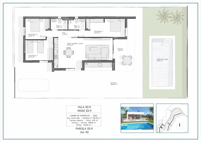 Villa 3 habitaciones 105m² en venta - Las Salinas — 12