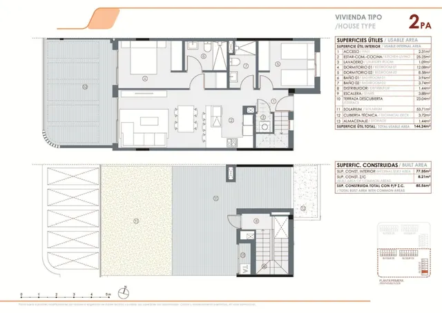 Ático 2 habitaciones 77m² en venta - El limonar — 19