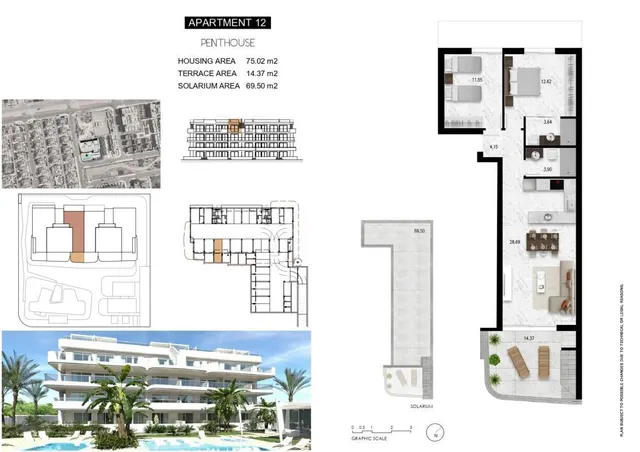 Apartamento 2 habitaciones 77m² en venta - Lomas de Cabo Roig — 13
