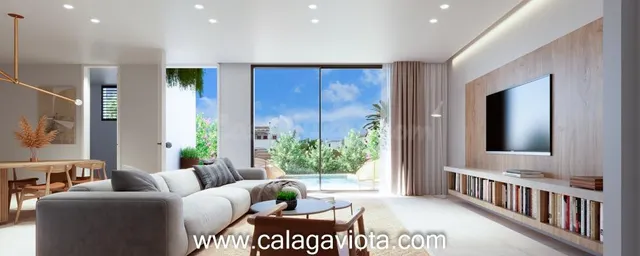 Planta baja de obra nueva con piscina en jardín - foto 4