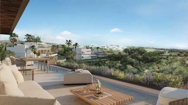 Apartamento planta baja de 3 dormitorios, 3 baños y jardín. Santa Clara Golf, Marbella — 9