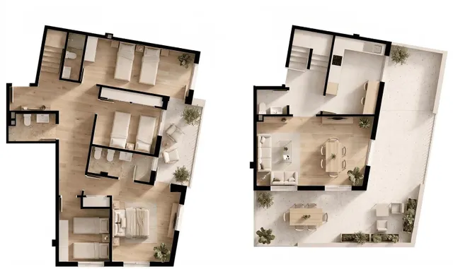 Ático dúplex con 4 habitaciones y espectacular terraza en Patiño, Murcia — 14
