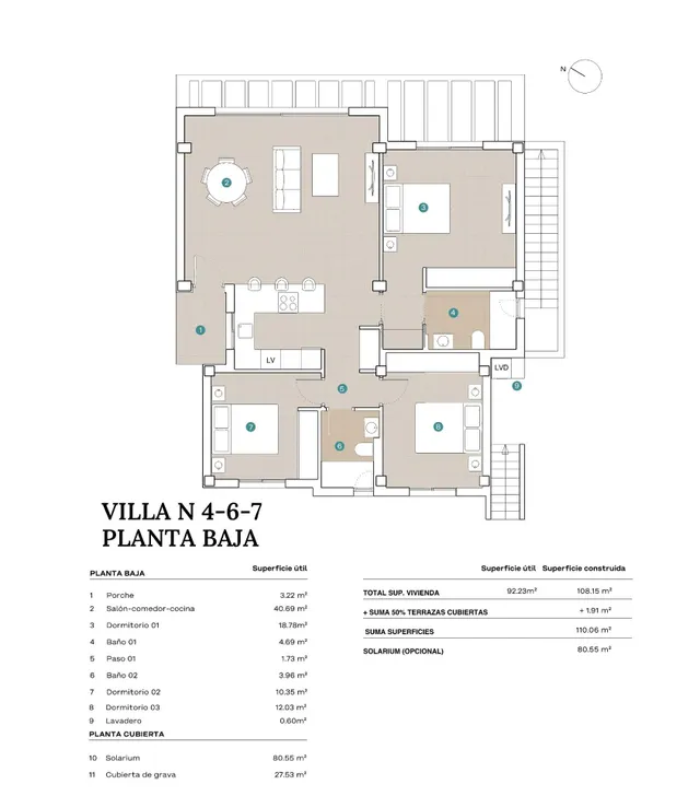 Villa de 3 dormitorios en una sola planta en venta en Polop de la Marina, Costa Blanca. — 10