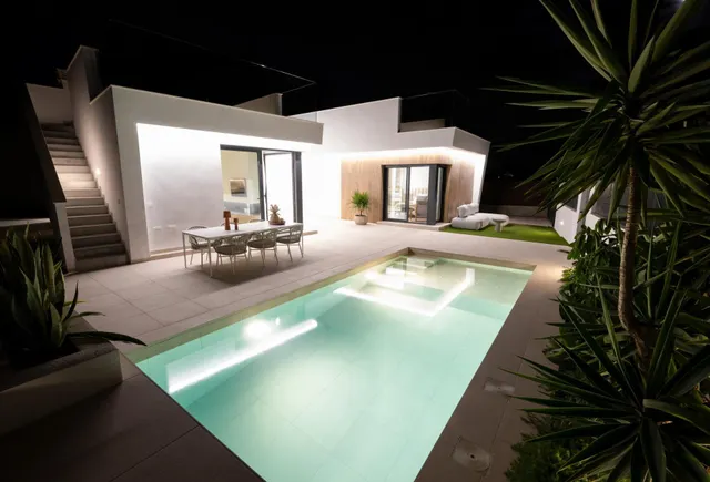 Villas de nueva construcción en Altaona Golf Resort, Murcia, con piscina privada y vistas a la montaña — 9