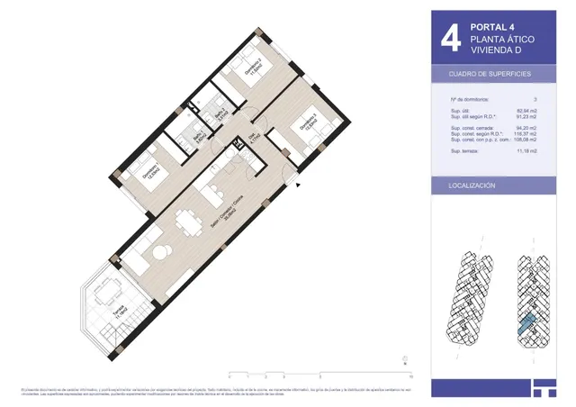 Ático 3 habitaciones 108m² en venta - EL MORCHE — 10