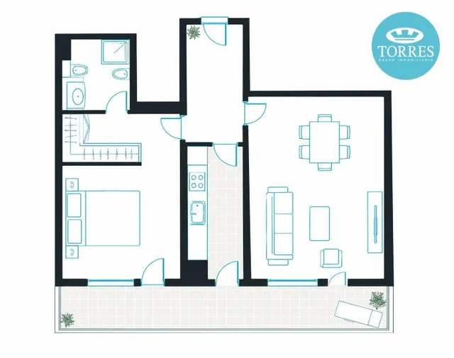 PISO CON TERRAZA, PISCINA, GARAJE Y TRASTERO EN VIALIA — 23