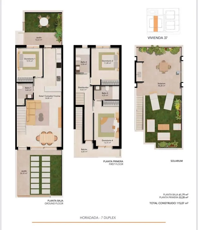 Duplex moderno en Pilar de la Horadada — 2