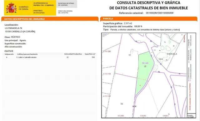 SOLAR en VENTA en PARADELA (CARBALLO - A CORUÑA) - foto 2