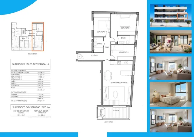 Apartamento 3 habitaciones 122m² en venta - Pueblo 4 — 13